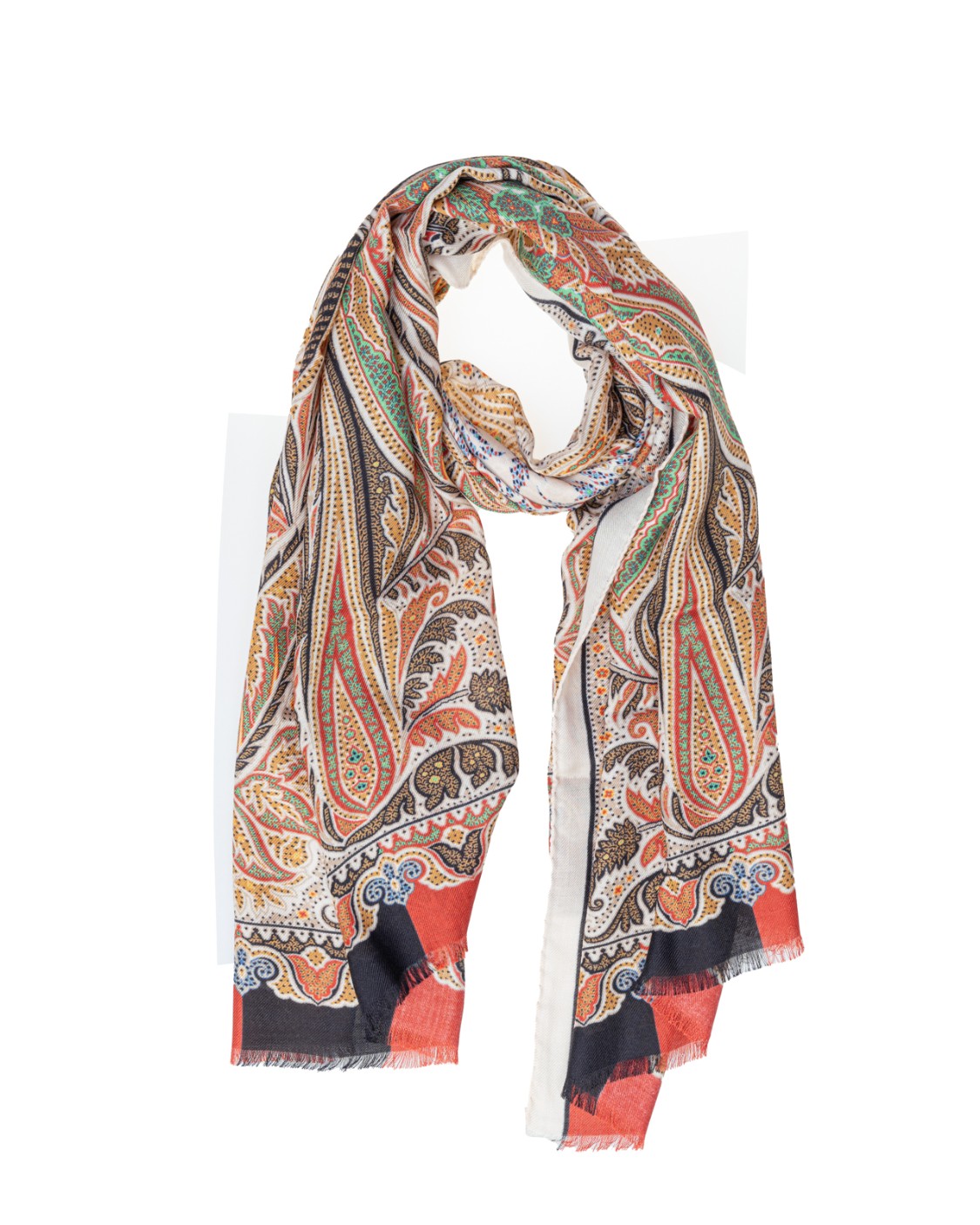 shop ETRO  Sciarpa: Etro sciarpa in lana e seta, decorata con motivi Paisley ornamentali e cornice a contrasto con bordi sfrangiati.
Dimensioni: 65 x 168 cm.
Composizione: 70% lana, 30% seta.
Fabbricato in Italia.. 10007 9383-0800 number 5738899